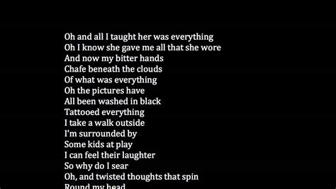 Lyrics for Black by Pearl Jam .